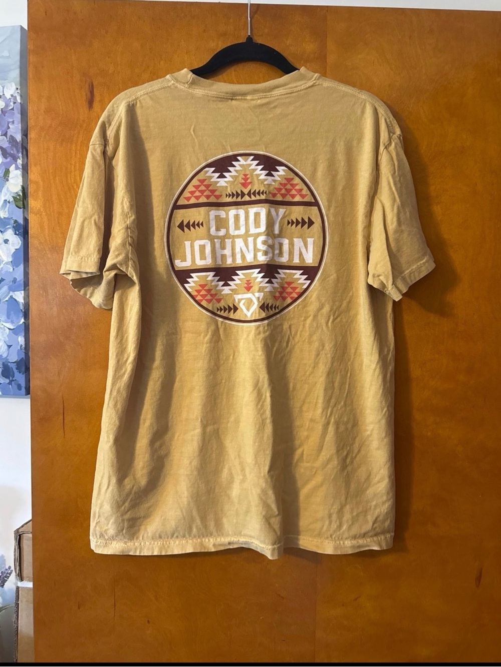 Cody Johnson Concert Tan Graphic Short Sleeve Tee